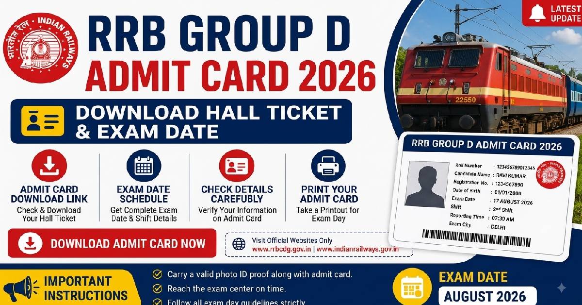 RRB Group D Admit Card 2026